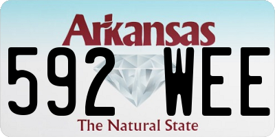 AR license plate 592WEE