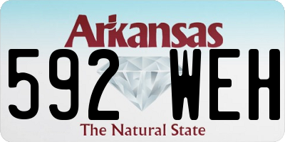 AR license plate 592WEH