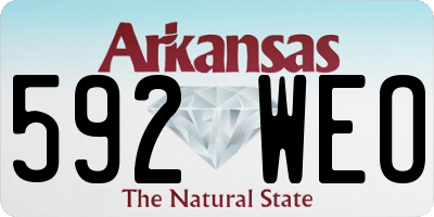 AR license plate 592WEO