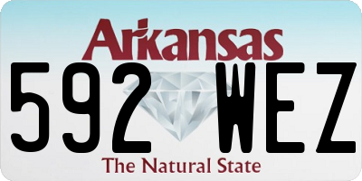 AR license plate 592WEZ