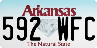 AR license plate 592WFC