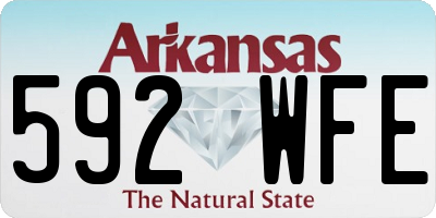 AR license plate 592WFE