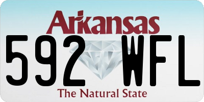 AR license plate 592WFL