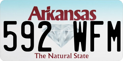 AR license plate 592WFM