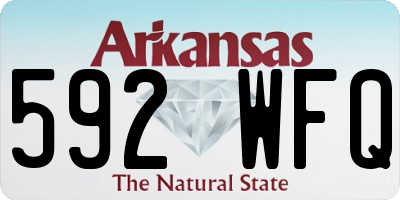 AR license plate 592WFQ