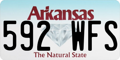 AR license plate 592WFS