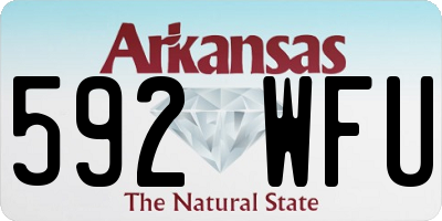 AR license plate 592WFU
