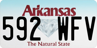 AR license plate 592WFV