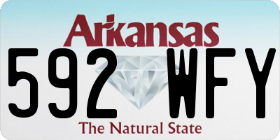 AR license plate 592WFY