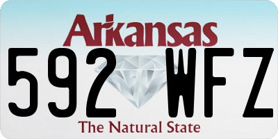 AR license plate 592WFZ
