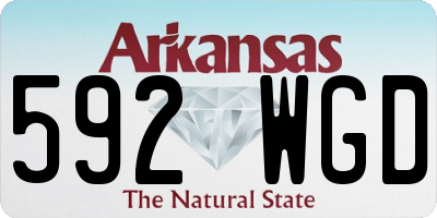 AR license plate 592WGD