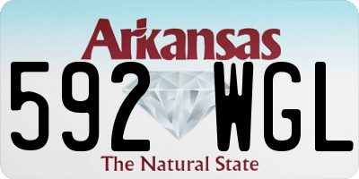 AR license plate 592WGL