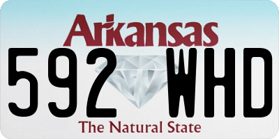AR license plate 592WHD