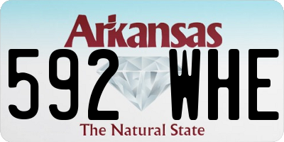 AR license plate 592WHE
