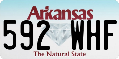 AR license plate 592WHF