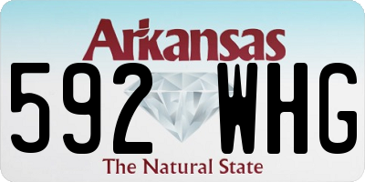 AR license plate 592WHG