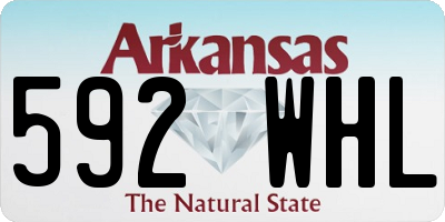 AR license plate 592WHL