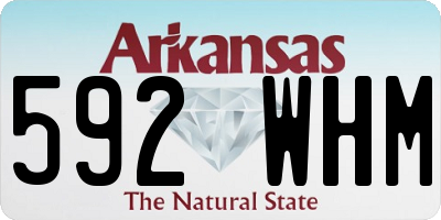 AR license plate 592WHM