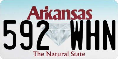 AR license plate 592WHN