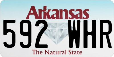 AR license plate 592WHR