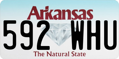 AR license plate 592WHU