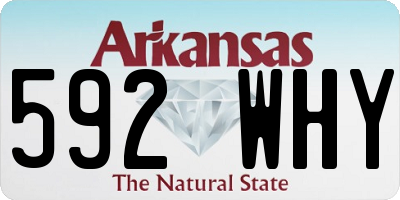 AR license plate 592WHY