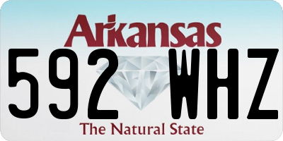 AR license plate 592WHZ