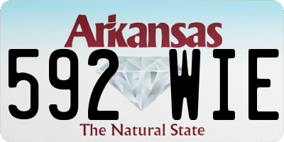 AR license plate 592WIE