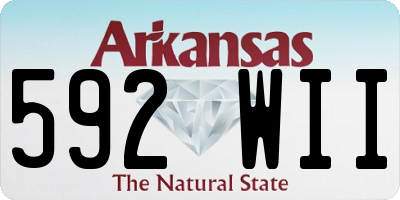 AR license plate 592WII
