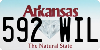 AR license plate 592WIL