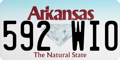 AR license plate 592WIO