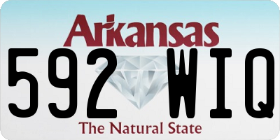 AR license plate 592WIQ