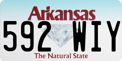 AR license plate 592WIY