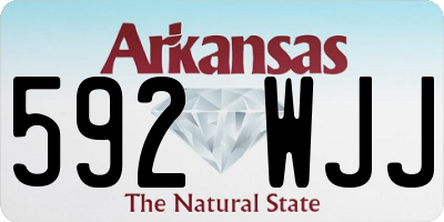 AR license plate 592WJJ
