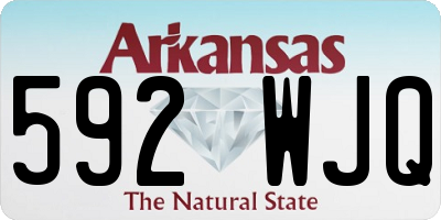 AR license plate 592WJQ