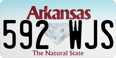 AR license plate 592WJS