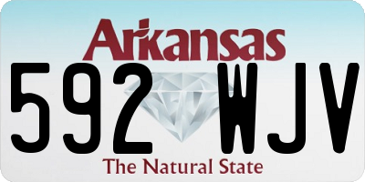 AR license plate 592WJV