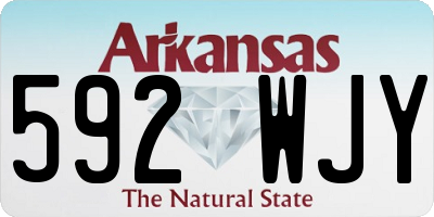 AR license plate 592WJY