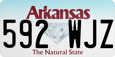 AR license plate 592WJZ