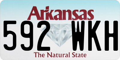 AR license plate 592WKH
