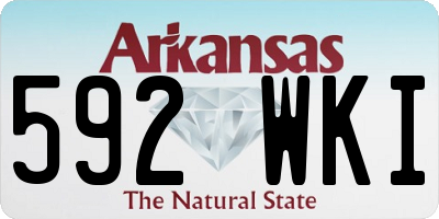 AR license plate 592WKI