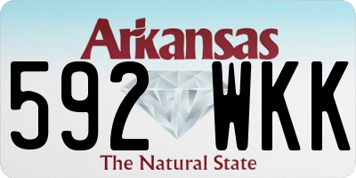 AR license plate 592WKK