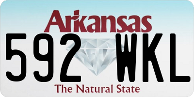 AR license plate 592WKL