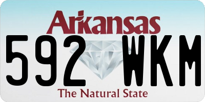AR license plate 592WKM