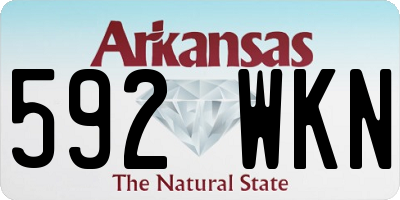 AR license plate 592WKN
