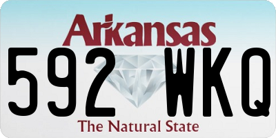 AR license plate 592WKQ