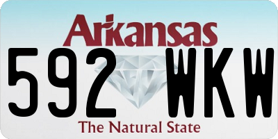 AR license plate 592WKW