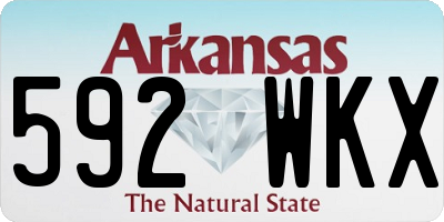 AR license plate 592WKX