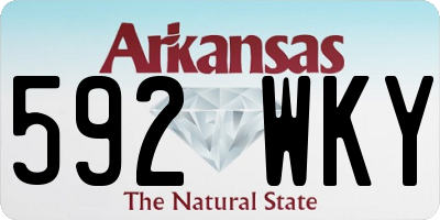 AR license plate 592WKY