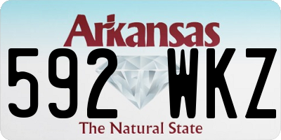 AR license plate 592WKZ